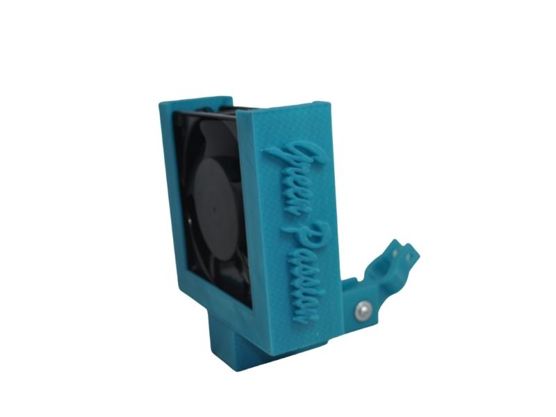 Soporte 3D Turquesa para cooler de 4 Pulgadas